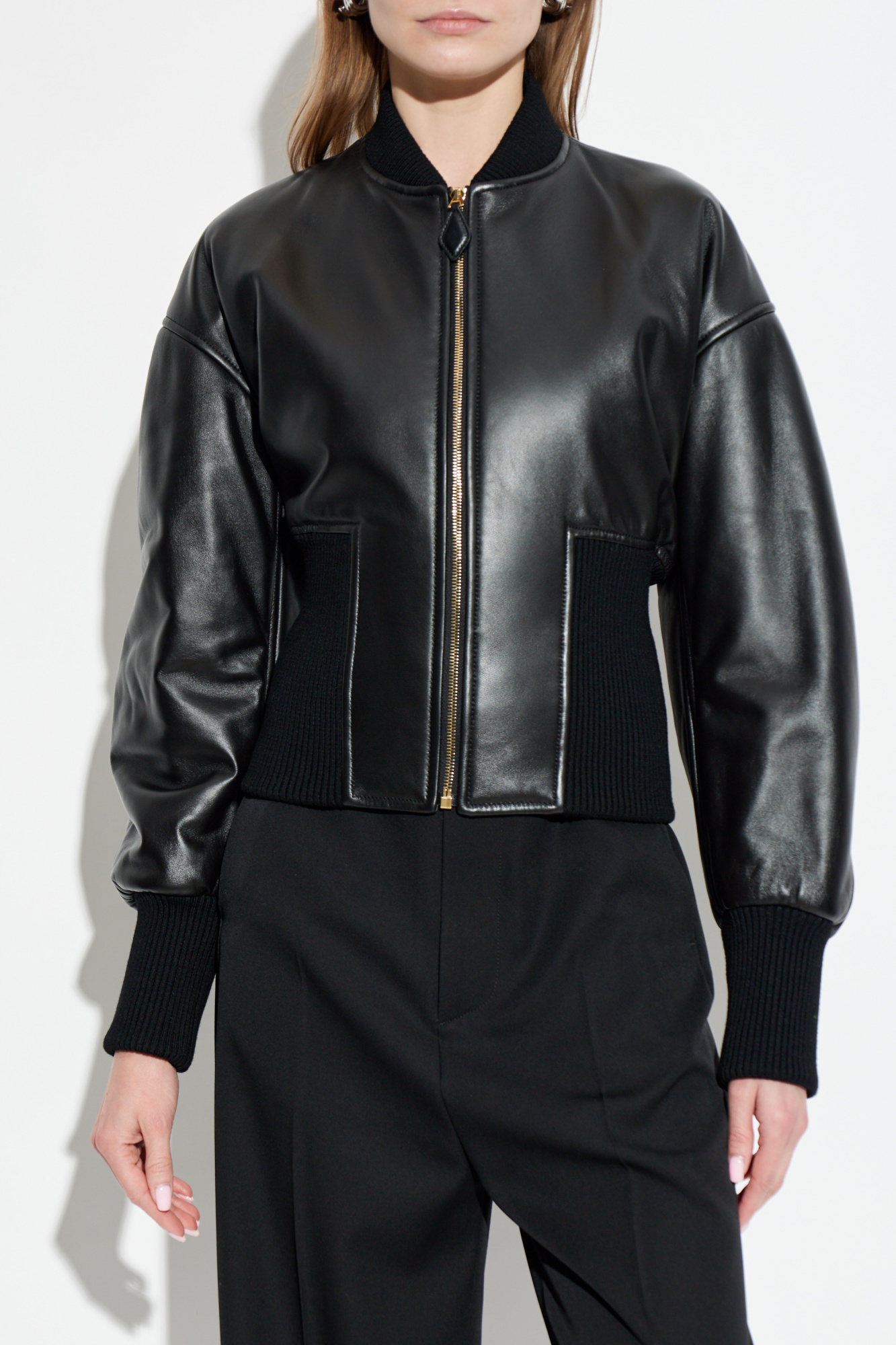 Alaïa Leather 'bomber' jacket | Women's | Vitkac